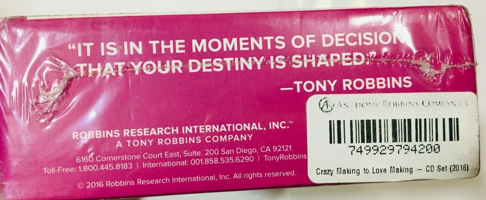 Crazy Making to Love Making Tony Robbins