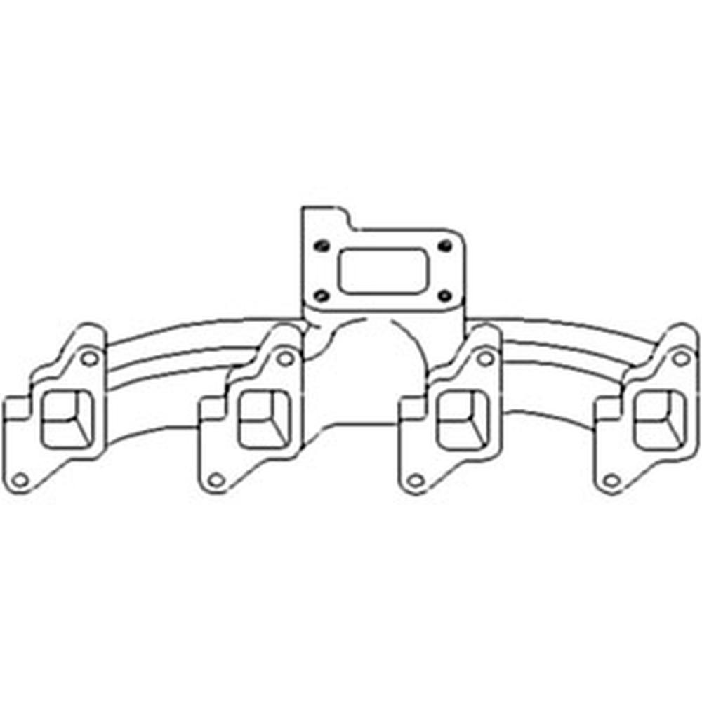 Exhaust Manifold D1NN9430A Fits Ford New Holland 7200 750 7500 755 755A 755B