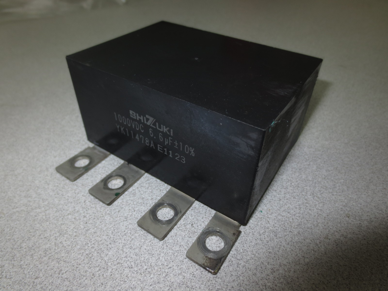 SHIZUKI YK11478A E1123 CAPACITOR – 1000VDC, 6.6µF +/- 1.0%