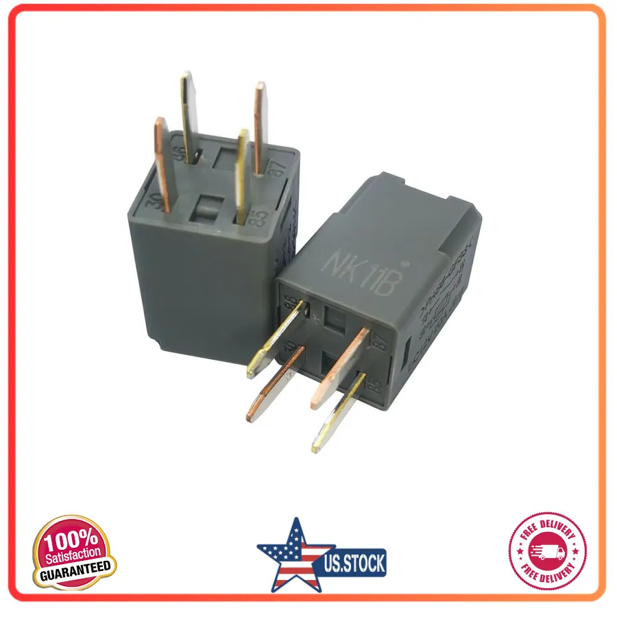 2Pcs 12V 20A 4 Pin Power Relay PA66-GF33 13848981 13502753 19116962 D1777C