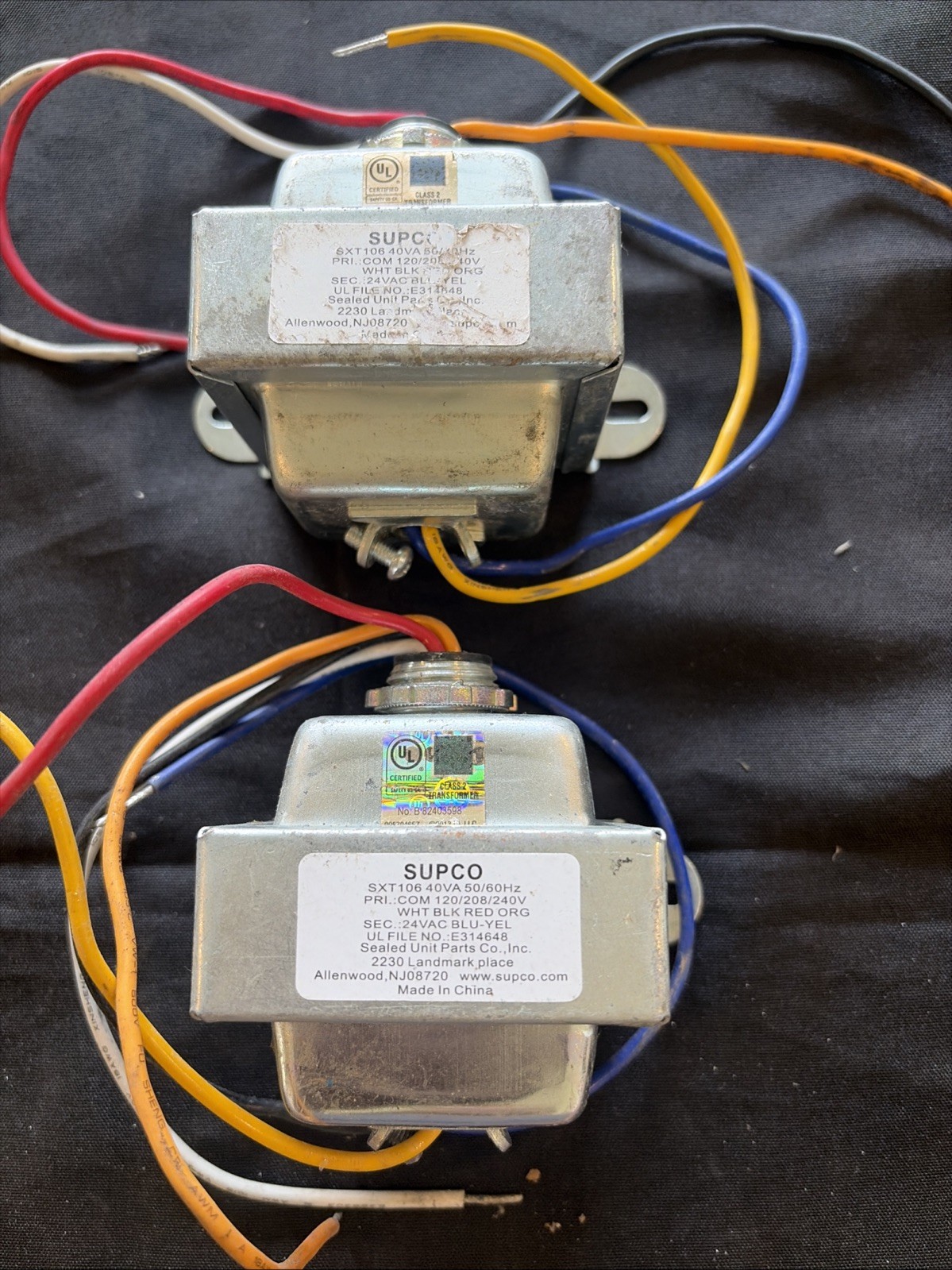 Supco SXT106 Transformer 120/208/240 Volts 40VA Multi-Mount (Qty 2)