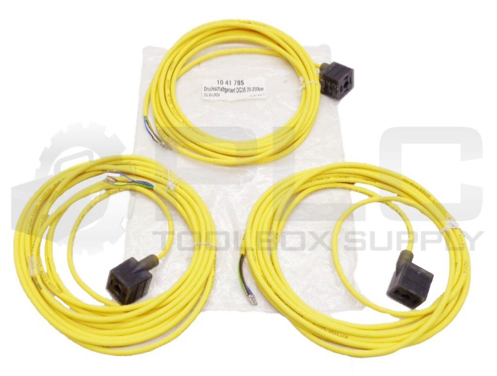 LOT OF 3 NEW HAWE HYDRAULIC L5K-DG LINE CONNECTOR W/ LED, 5m CABLE, DG35-L5K24