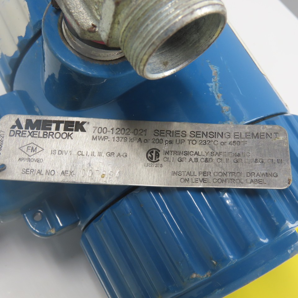 Drexelbrook Ametek 700-1202-021 Sensing Element 22″ Probe 85-250VAC 21-100VDC