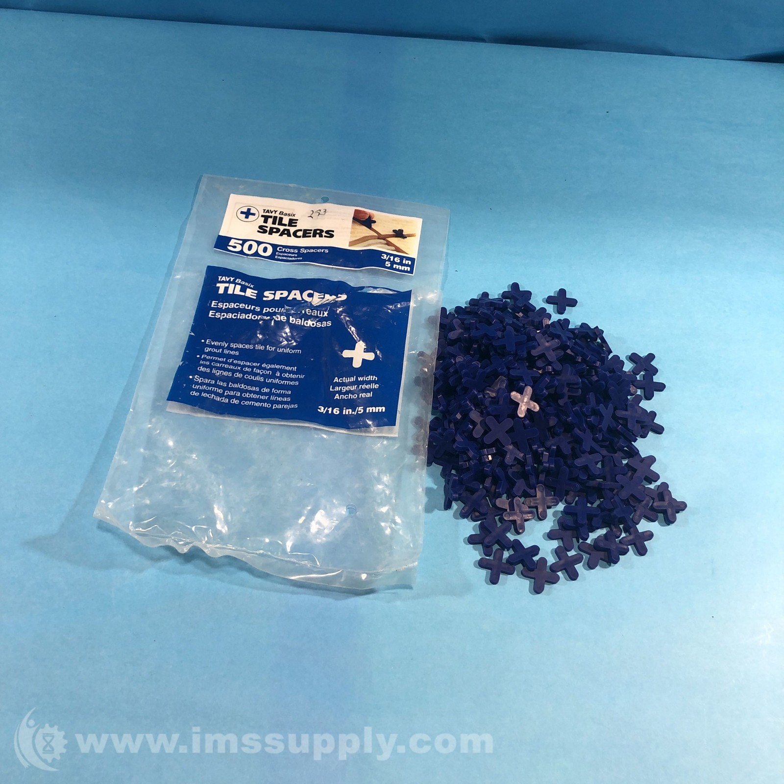 TAVY Enterprises, LLC. 5455 Bag of 500 Plastic Tile Spacers 5670