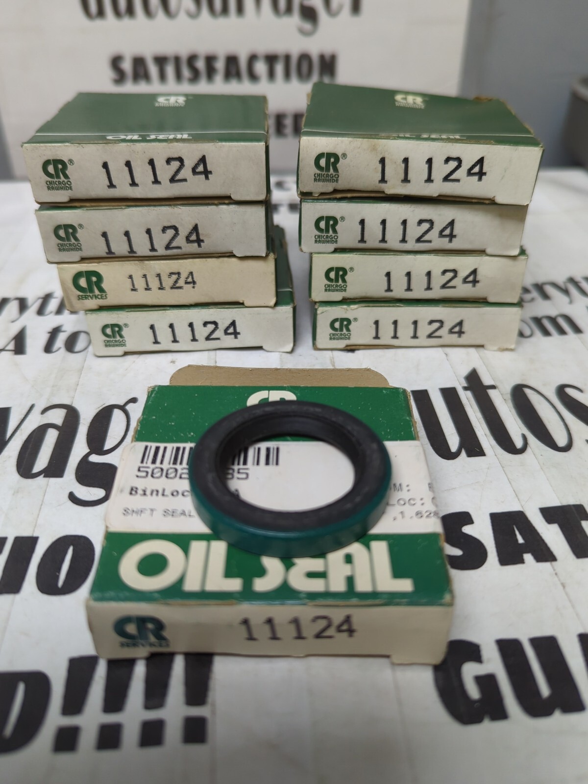 CHICAGO RAWHIDE,11124,OIL SEALS LOT OF 9 NOS
