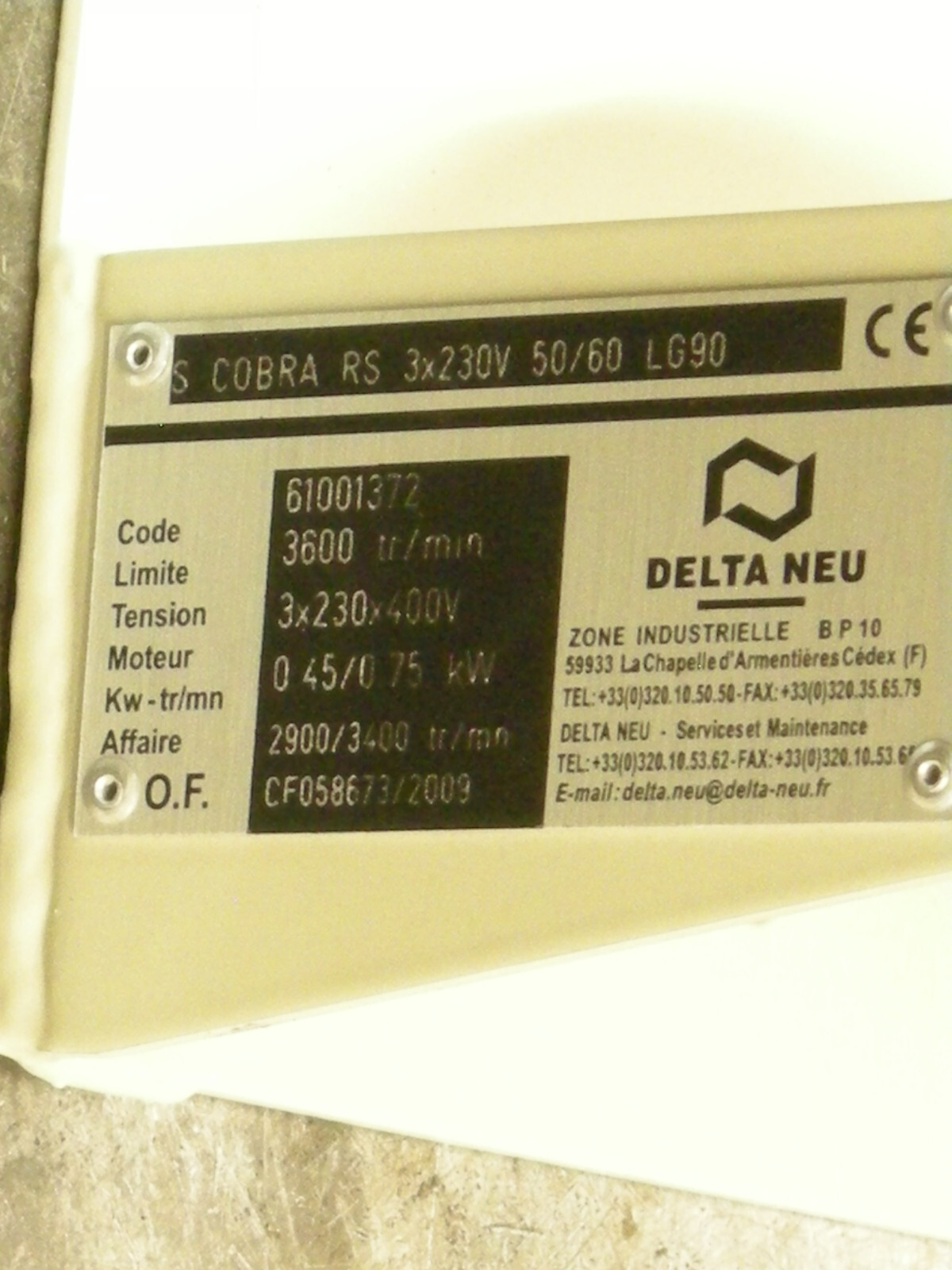 Delta Neu Super Cobra RS Aluminum Blower Type 61001372 90mm Outlet