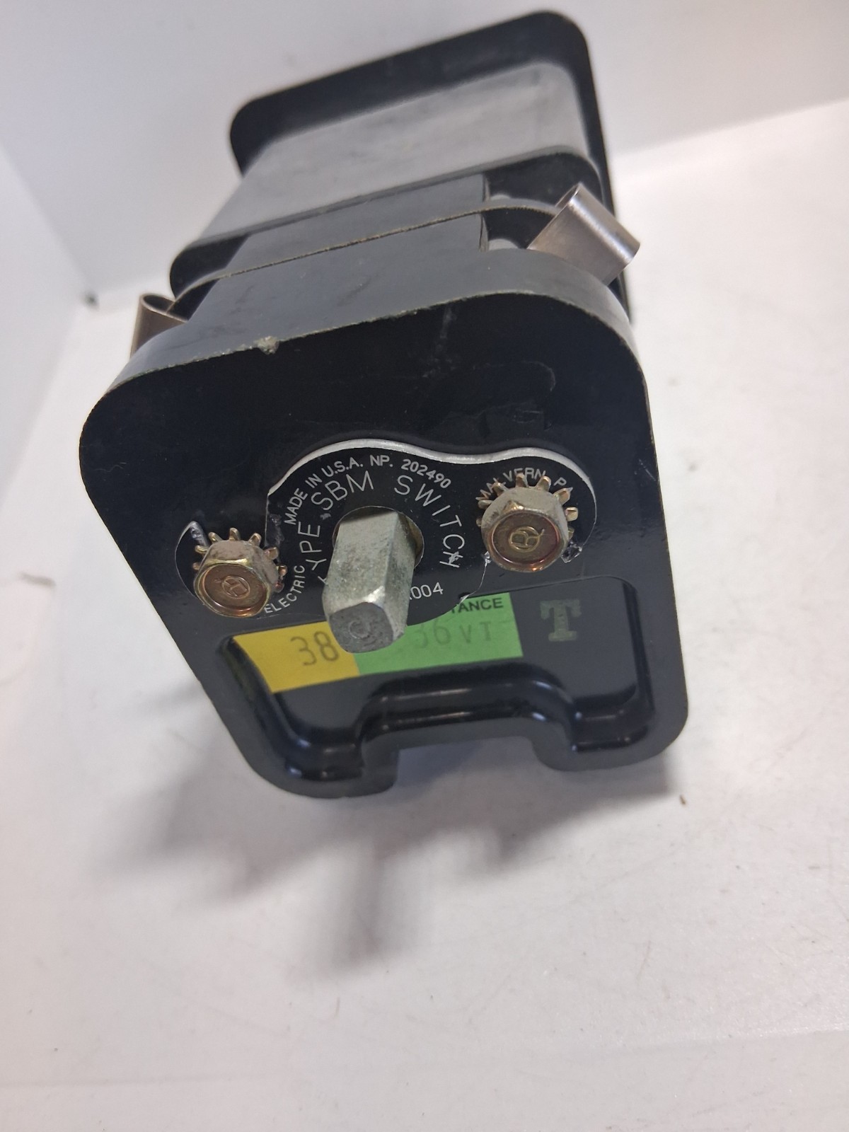 GENERAL ELECTRIC 10AA004. VOLTMETER CONTROL SWITCH 4 POSITION TYPE SBM