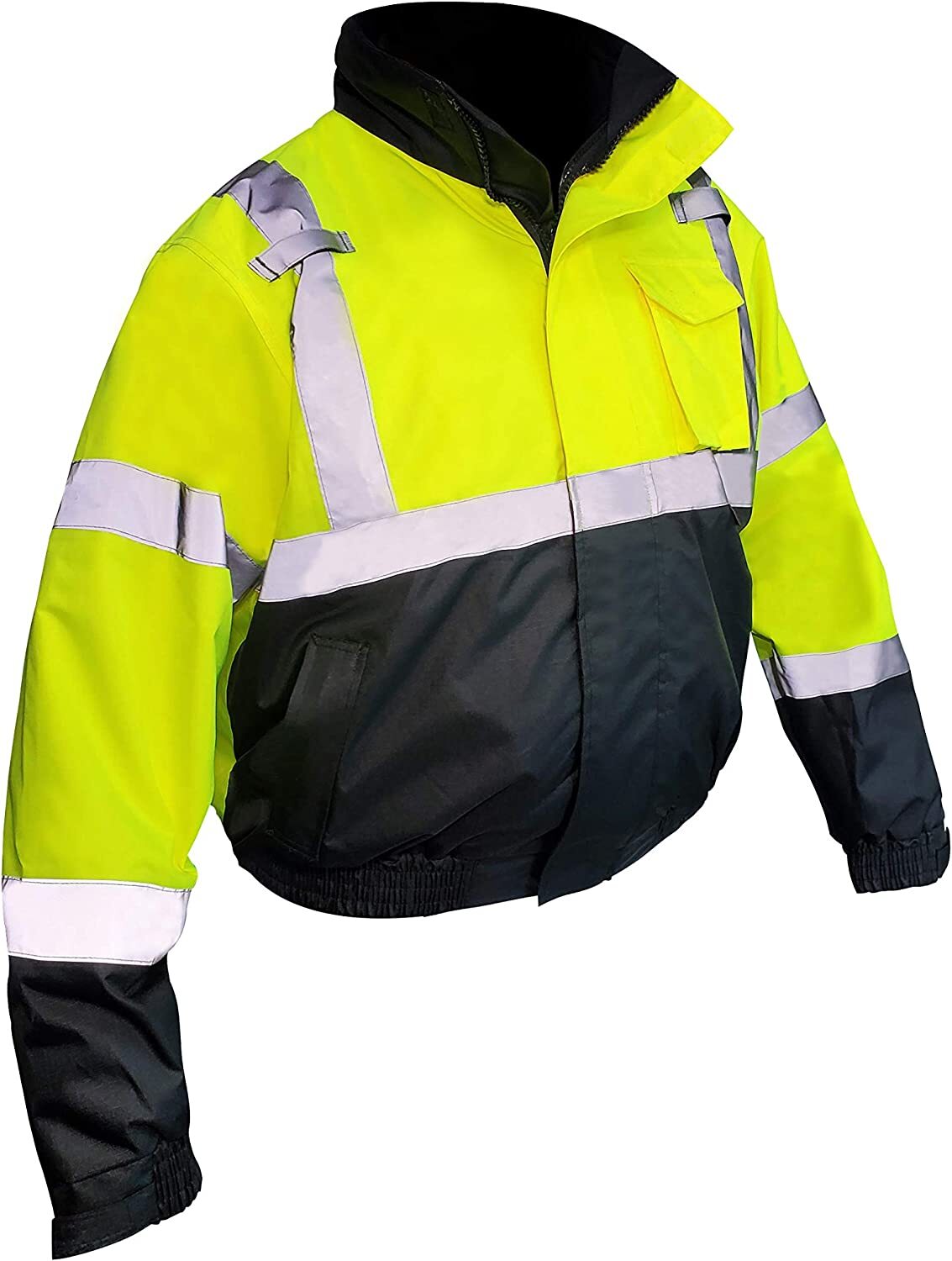 Fierce Safety JA400G 3-in-1 Superior Hi-Vis Class 3 Bomber Jacket | 100% polyest