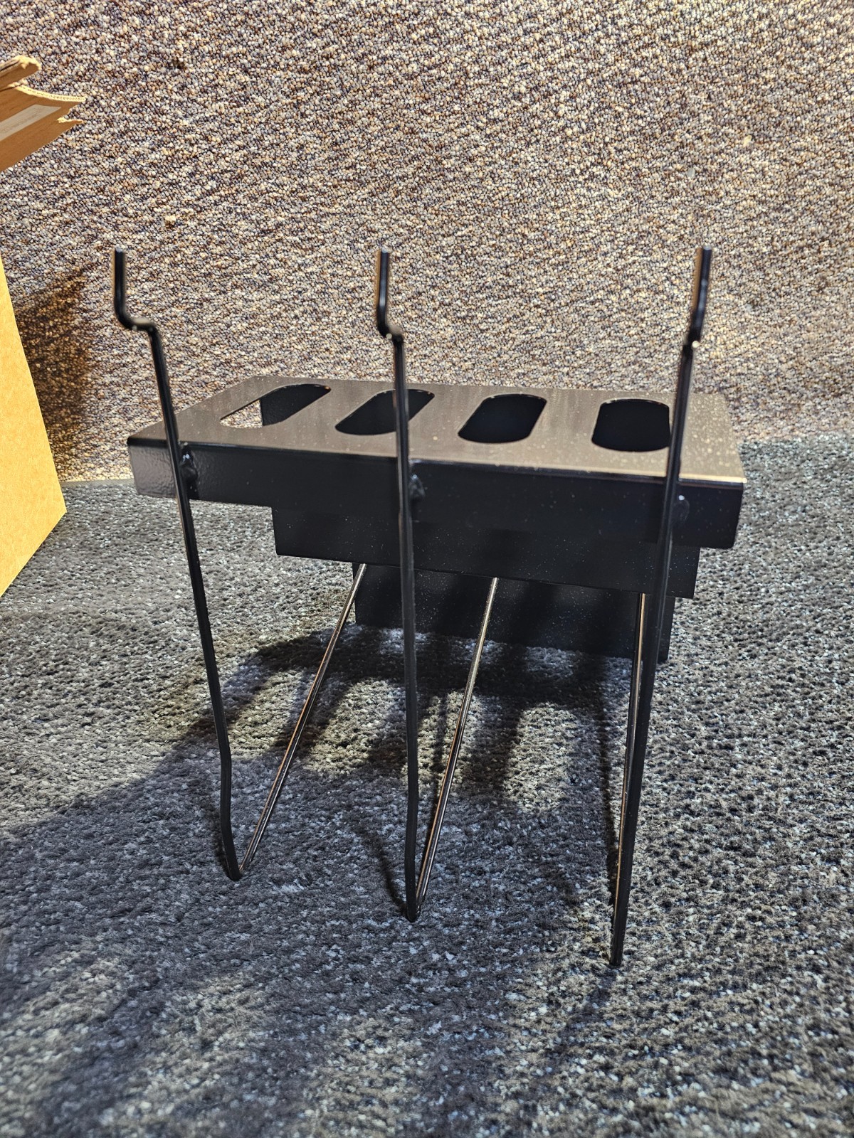 CH Hanson 99825 Black Metal 2 Tier Stake Flag Holder Rack 14″H X 11″W X 11″D