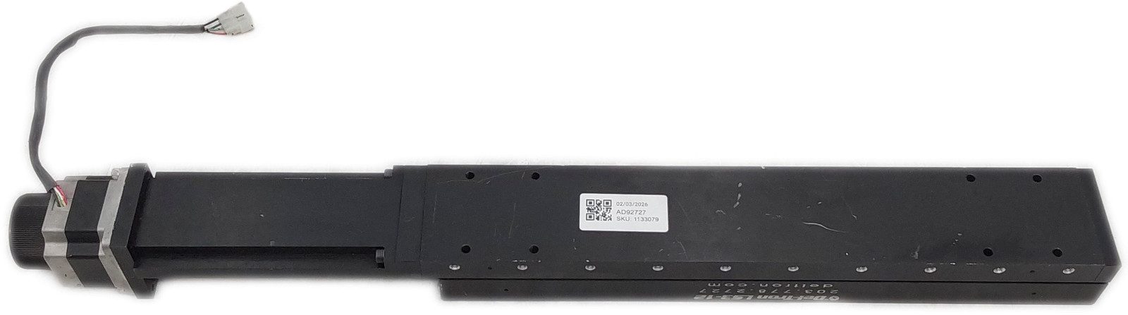 Del-Tron LS3-12 Motorized Linear Stage Precision Positioning