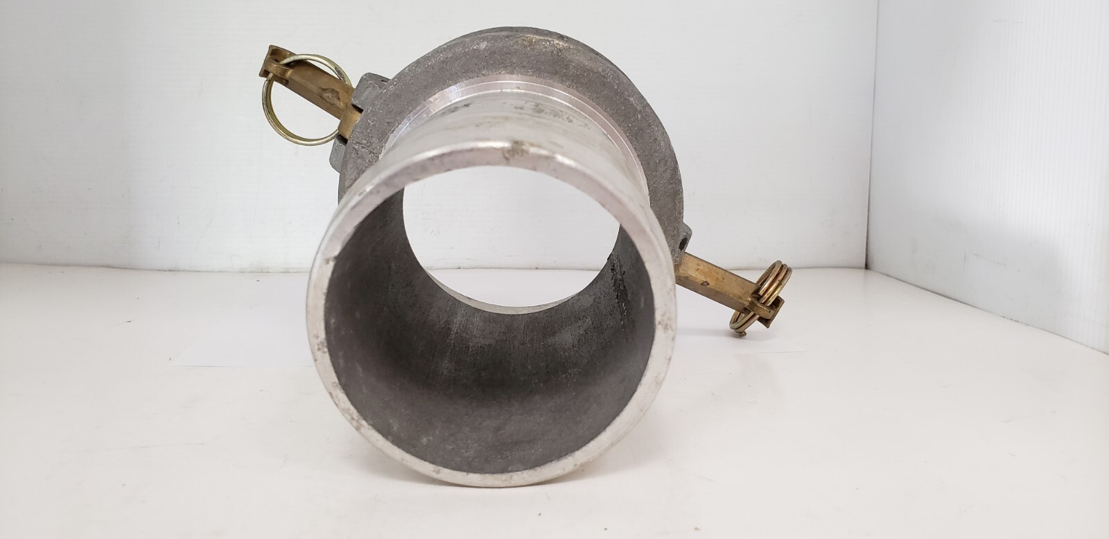 DIXON G400-C-AL CAM & GROOVE HOSE FEMALE COUPLER, 4″ ALUM, BRASS HANDLES, NNB