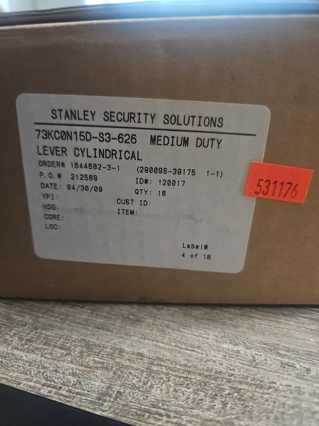 Stanley Security/Best 73KC0N15D-S3-626 Medium Duty Lever Brushed Nickel Passage