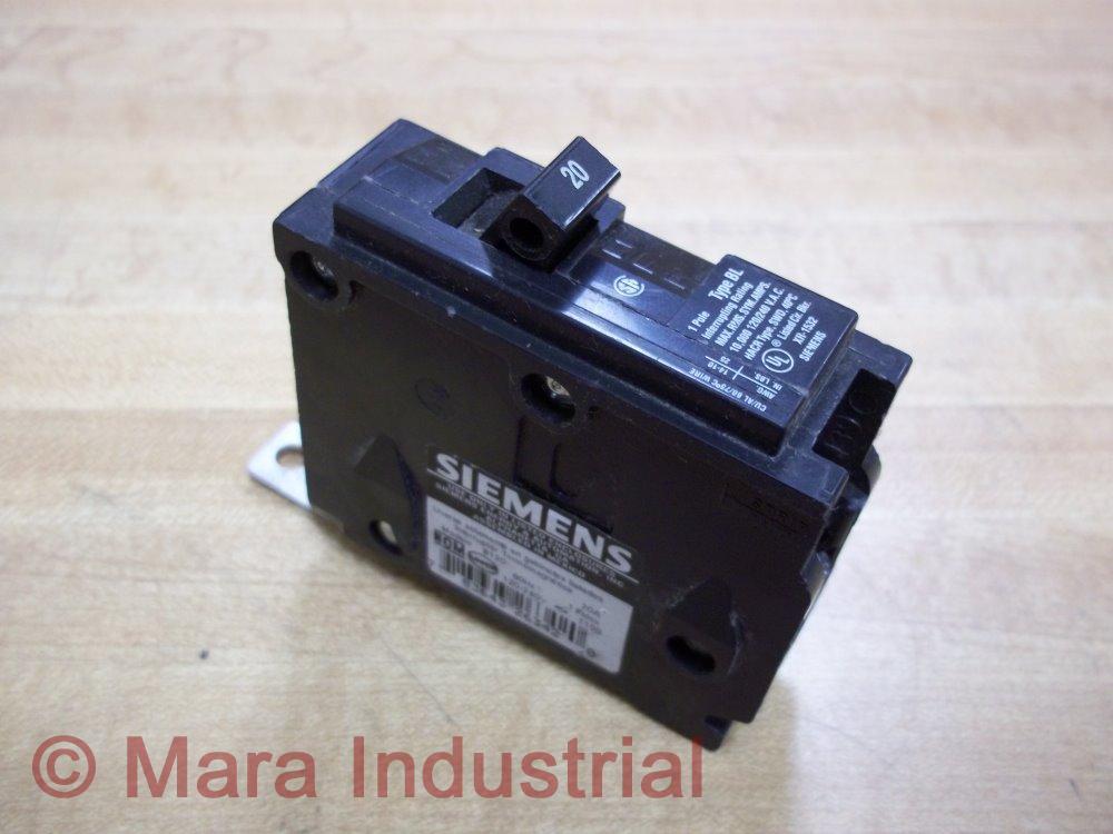 Siemens B120 Circuit Breaker BL120 20Amp