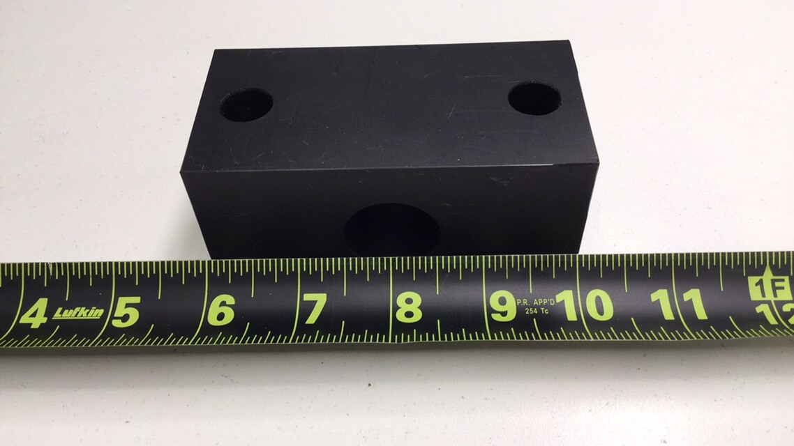 Unknown 100243 Pillow Block Black Delron 1″ Hole 2″ X 2″ X 4″