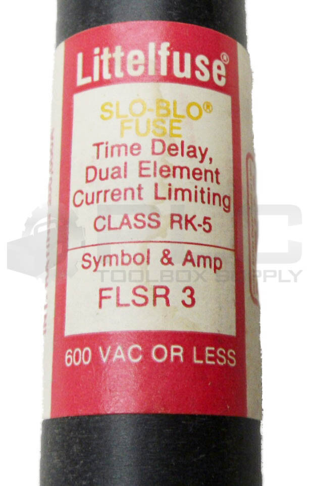 LOT OF 9 NEW BUSSMAN FLSR-3 TIME DELAY FUSE 3A 600VAC FLSR3 FLSR 3