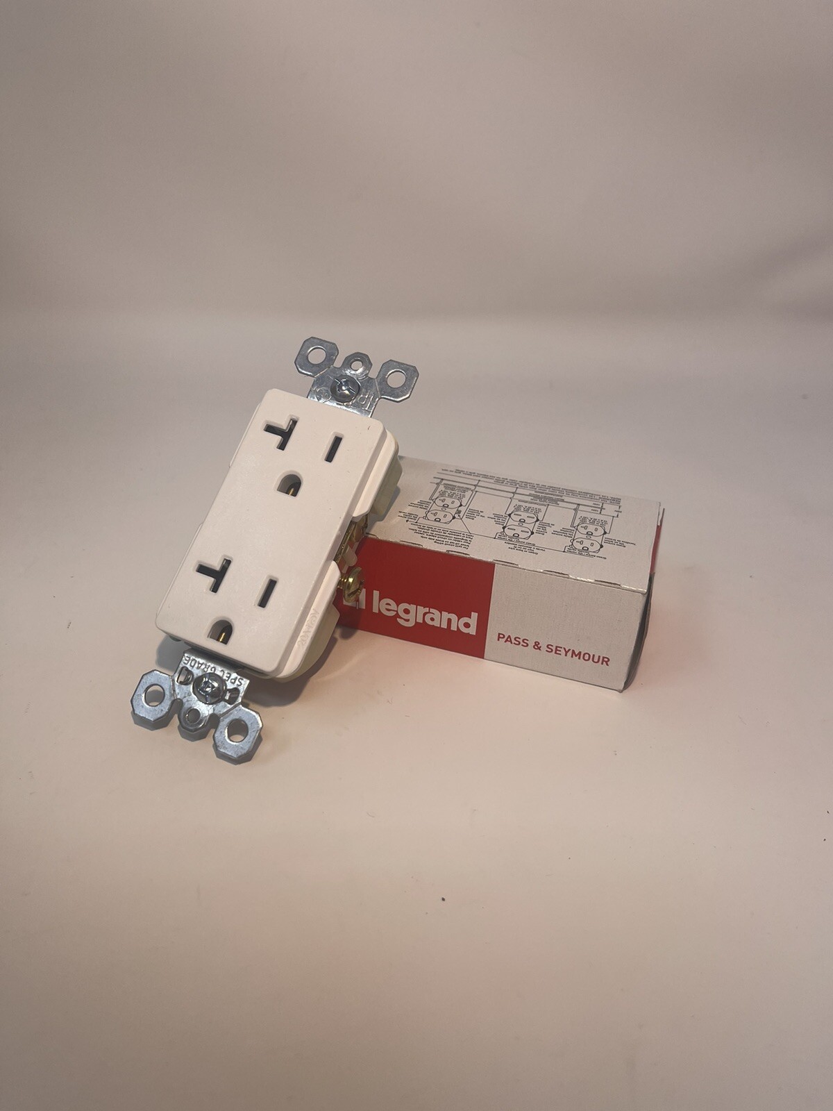 Legrand TR26342-W Decorator Receptacle Tamper Resistant 20A 125V White