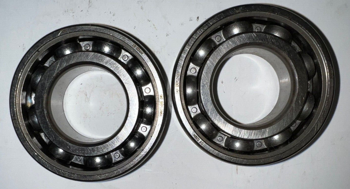 SKF DEEP GROOVE BALL BEARING 6205/C3 25MM BORE 52MM OD LOT OF 2**