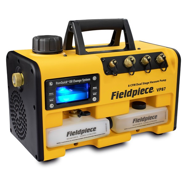 Fieldpiece FP-VP87 8 CFM Dual Stage Vacuum Pump, 1/2″ NPT, Aluminum