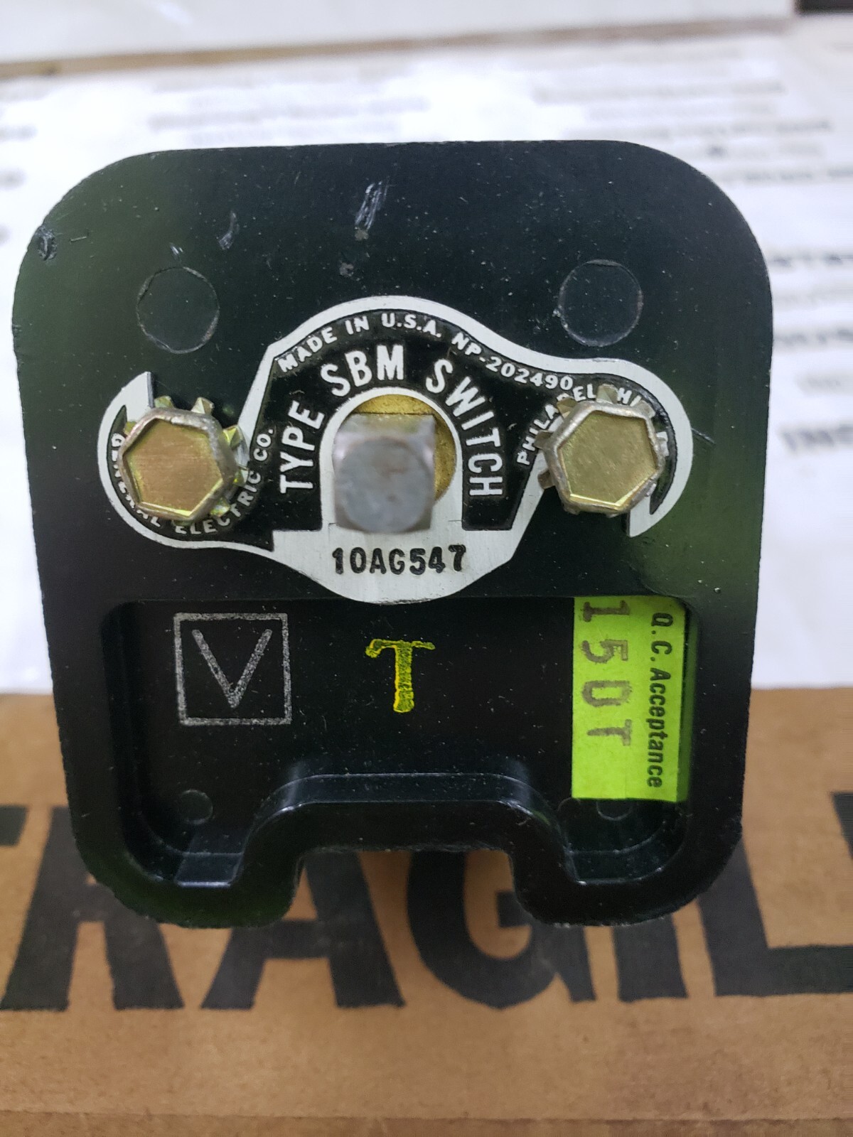 GE CONTROL SWITCH 10AG547 357 13277