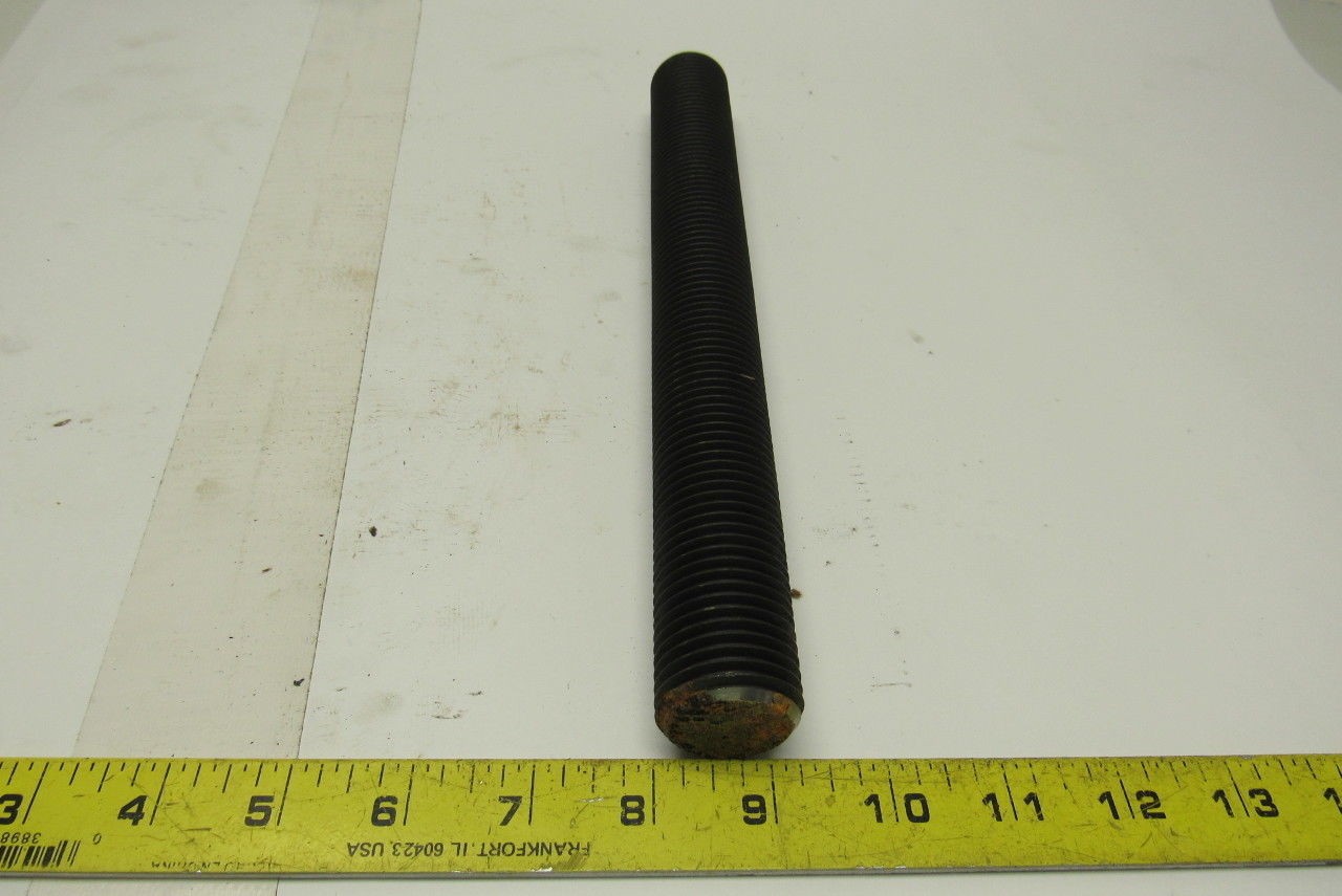 1-1/4″-8×8″ (OAL 8-1/4″) A193 B7 Fully Threaded Stud Black Finish Lot of 3