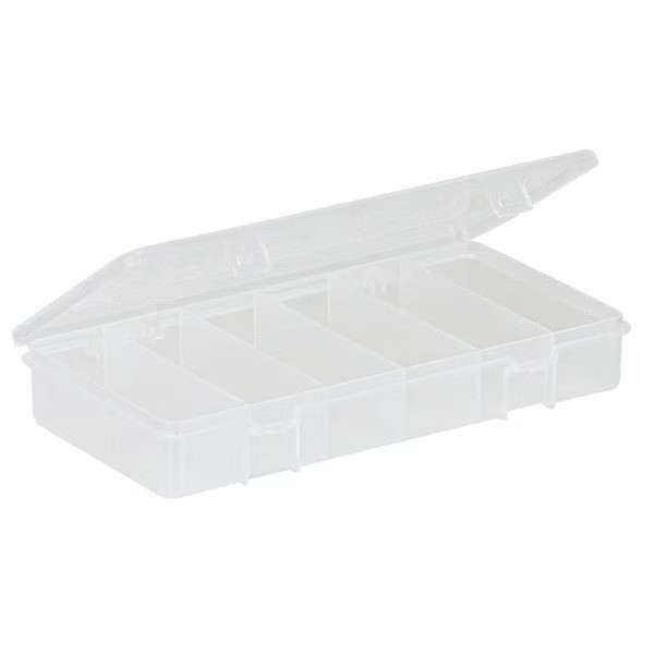 Plano Compartment Box with 6 compartments, Plastic, 1 3/8 in H x 4-1/4 in W