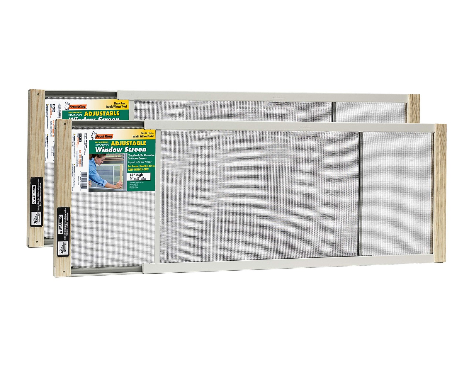 Frost King 2AWS1045 WB 10in High x Fits 25-45in Wide (2-Package), Natural