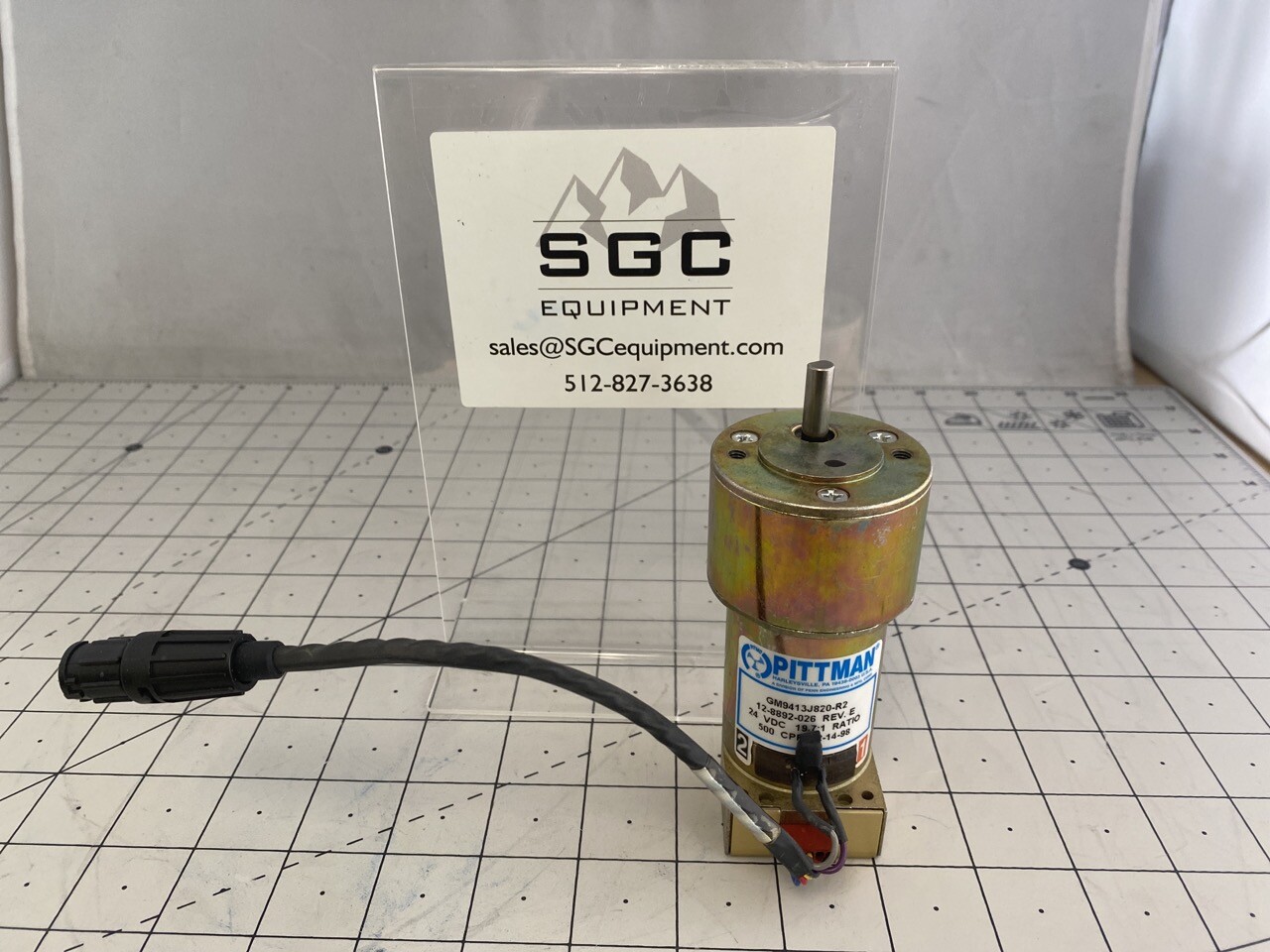 Pittman GM9413J820-R2 DC Gear Motor, 24VDC, 19.7:1 Ratio, 500 CPR 12-8892-026