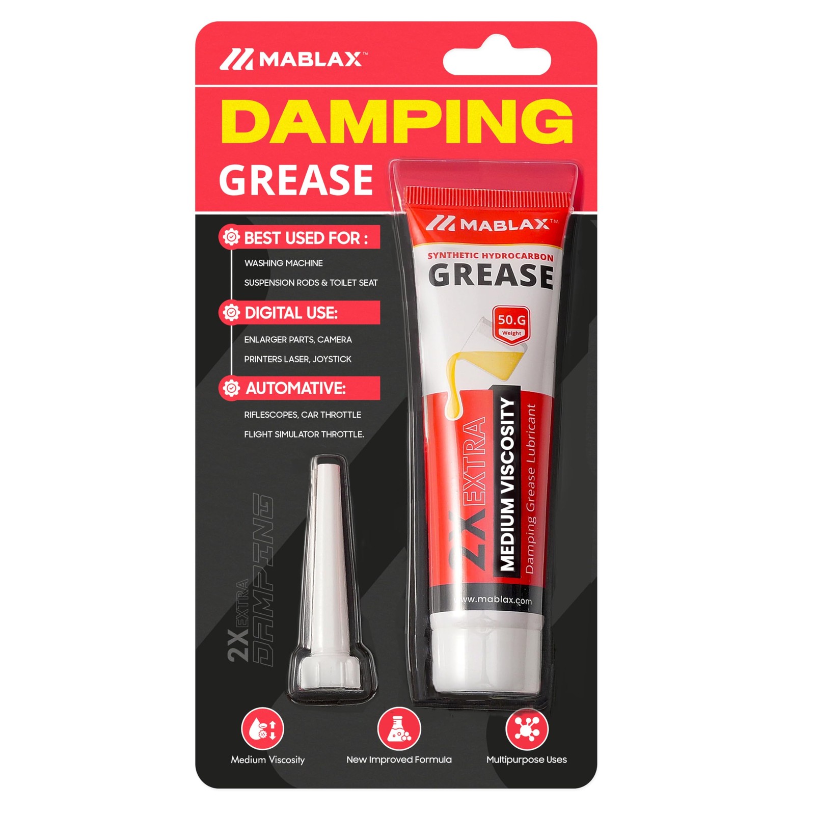 Damping Grease Washing Machine Suspension Rod 50g – Medium-Viscosity Lubrican