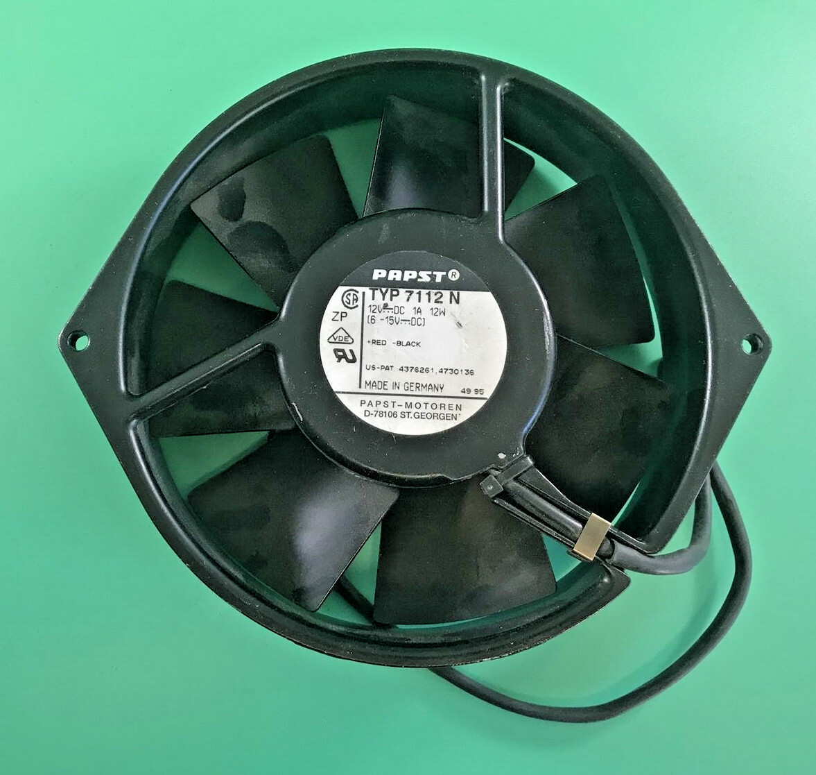 PAPST TYP7112N BOX FAN 12VDC 1A 12W D-78106