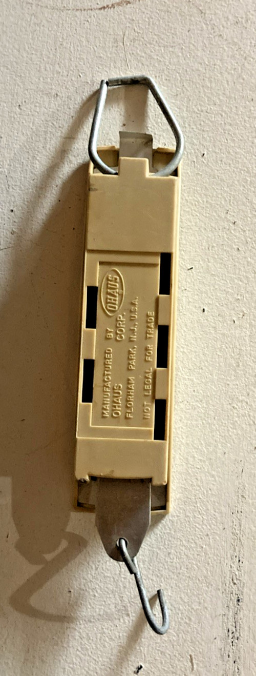 VINTAGE OHAUS Hanging Scale,Linear,5000g Capacity