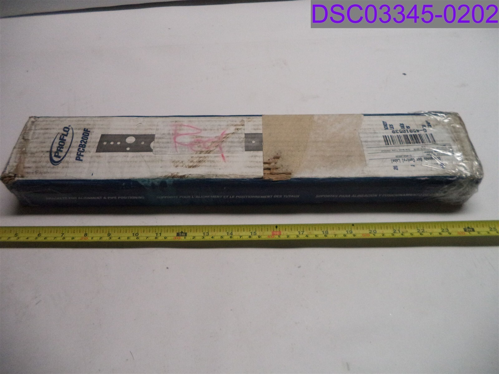 Qty= 1 Box of 50: ProFLo Copper Plate Bracket 20″ x 1/2-3/4″ Holes Flat PFCB20DF
