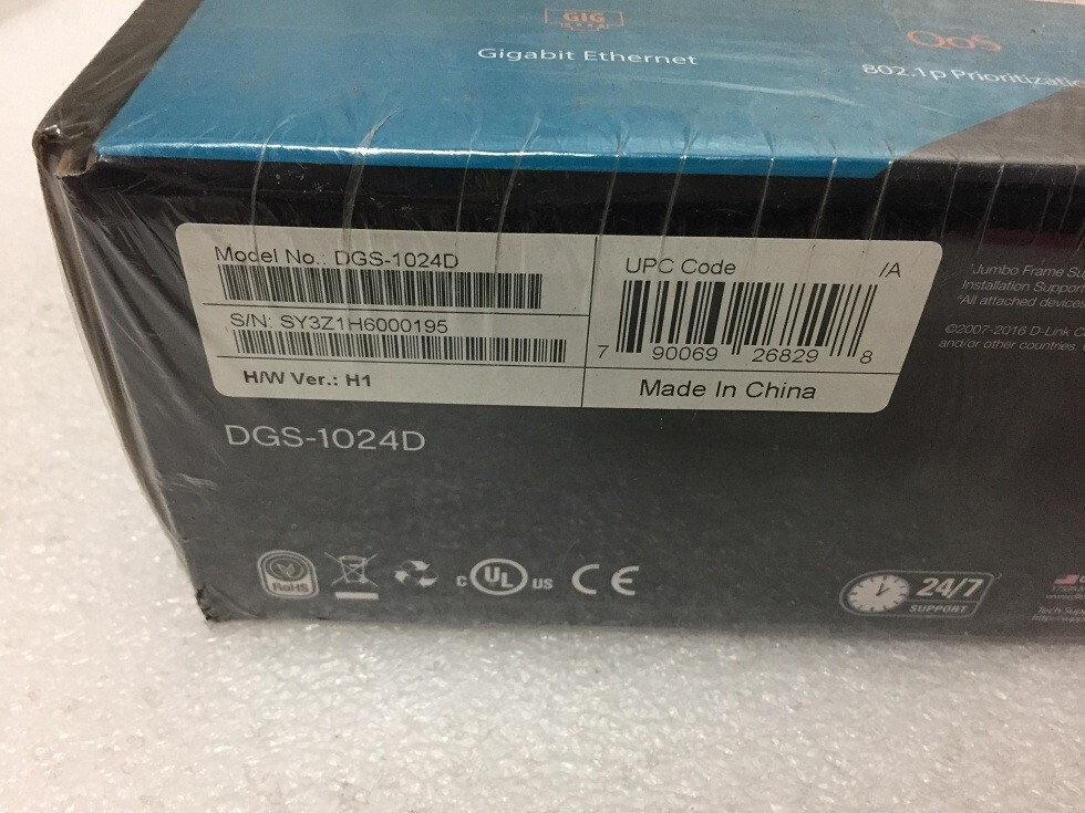D-LINK For Business DGS-1024D 24-Port Gigabit Unmanaged Rackmount Switch New