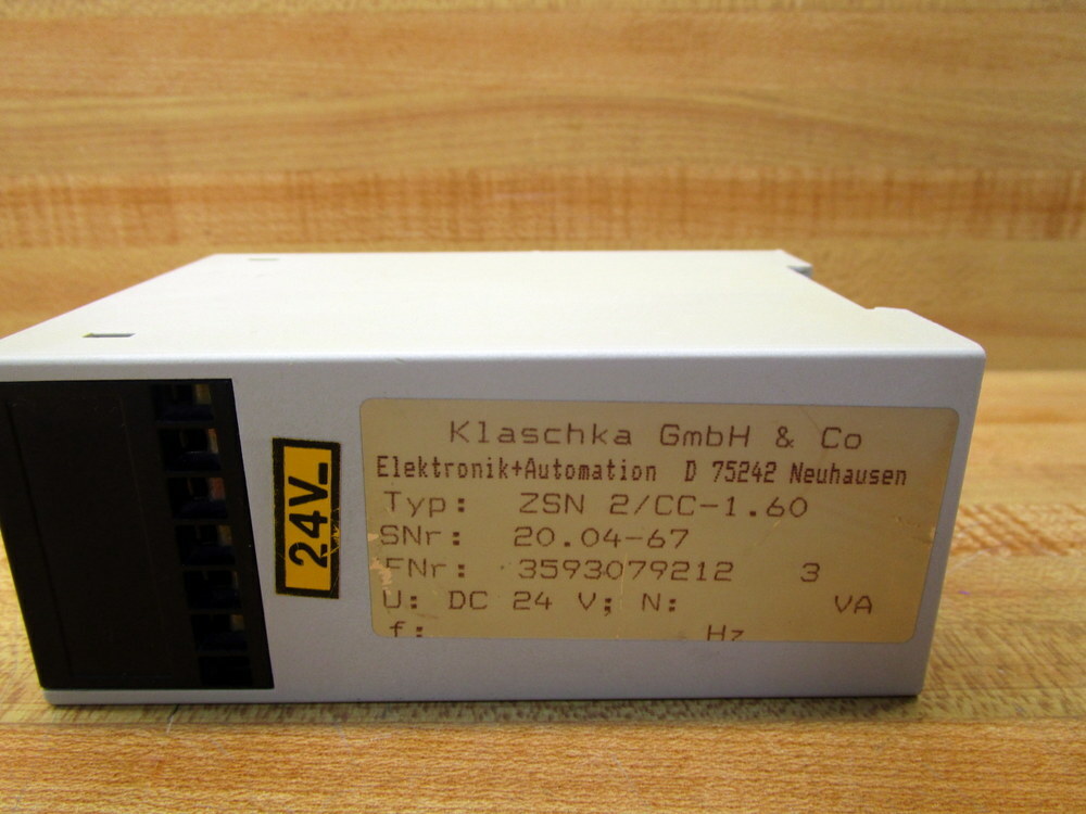 Klaschka ZSN 2/CC-1.60 Transistor Relay ZSN2CC160