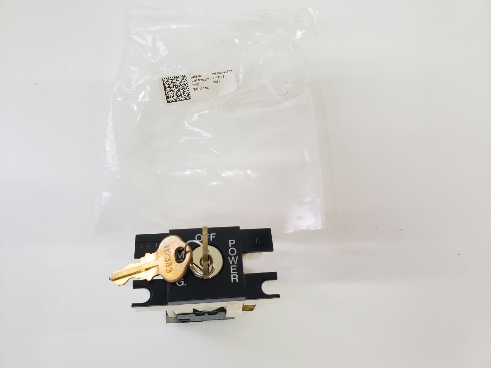 UNUSED – TKE ThyssenKrupp Key Switch 9746158 Door Hold 171AR16