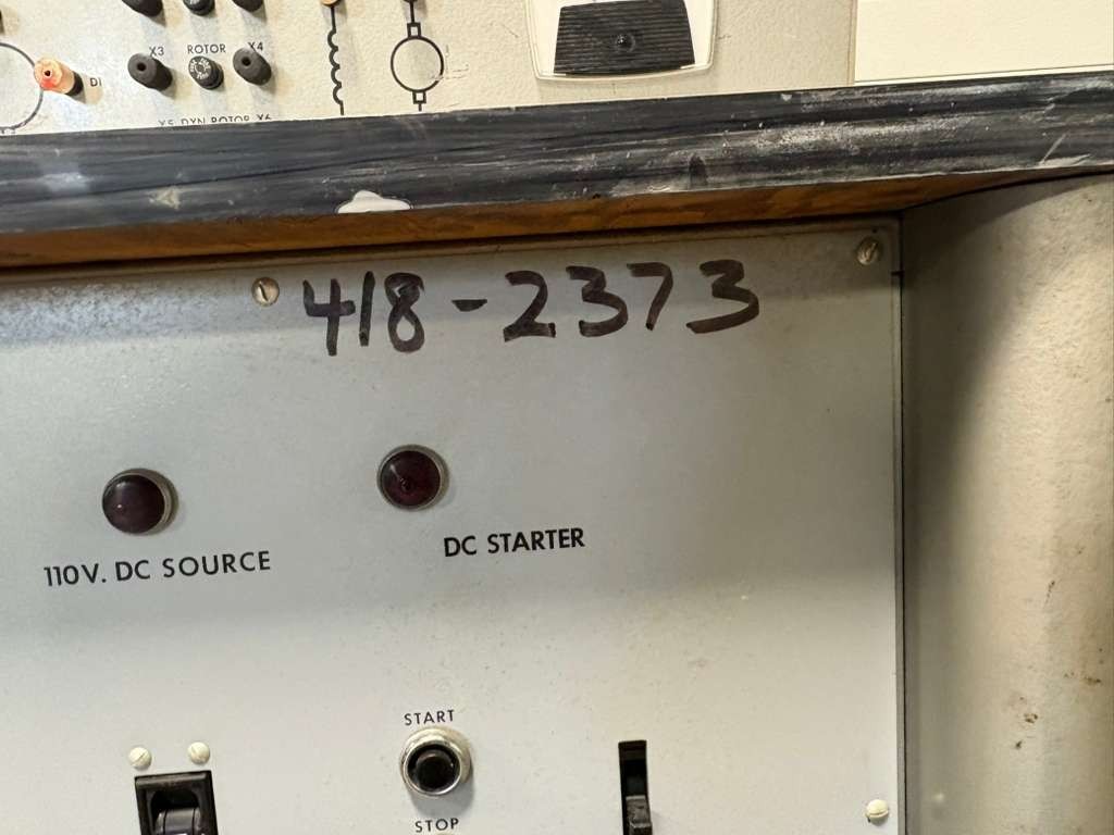 Hampden Engineering Universal Laboratory Machine DC Generator SEP EX Model 120