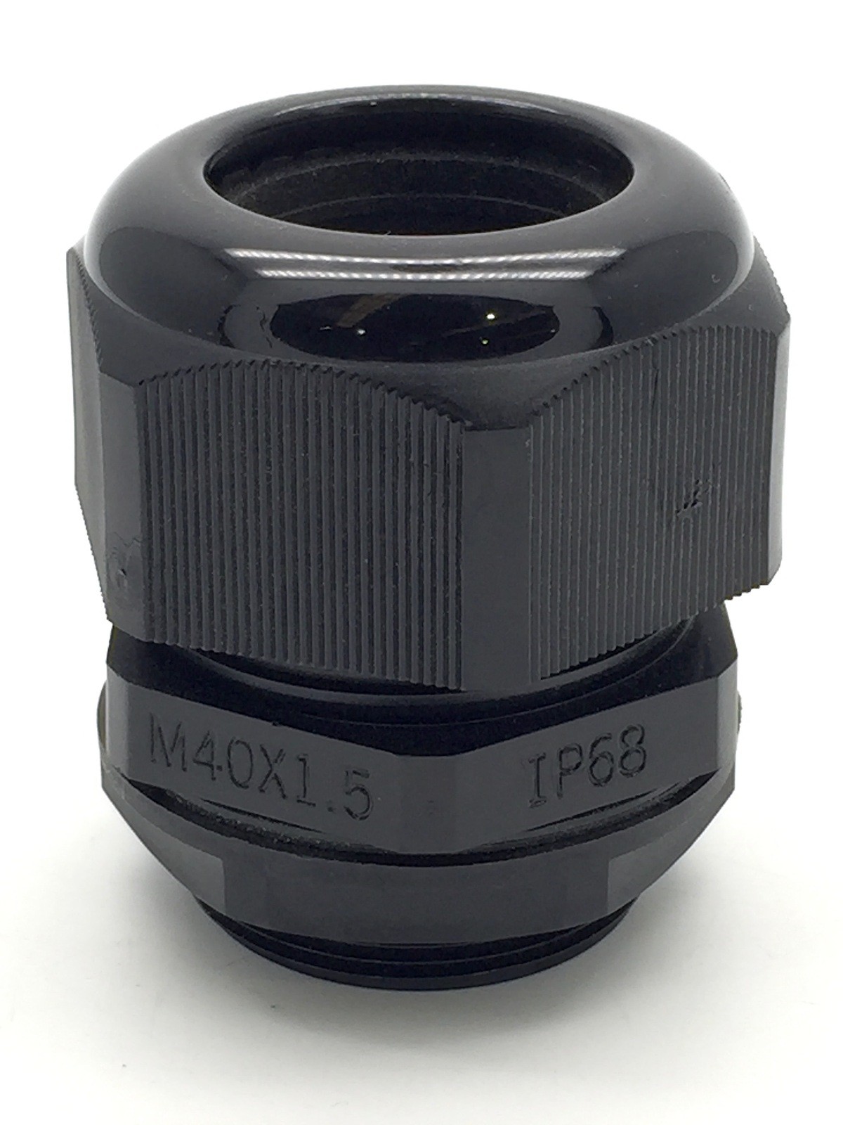 KSS AG-40 Nylon Cable Glands Metric Thread M40 with Locknuts Black IP68 x24 pcs