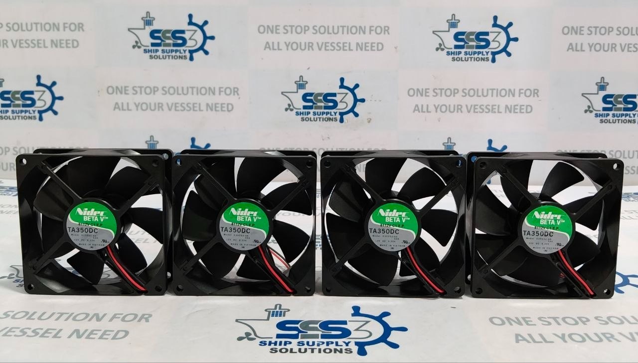 Nidec TA350DC C35252-55 12V DC 0.20A Brushless Cooling Fan (Lot of 4 pcs)