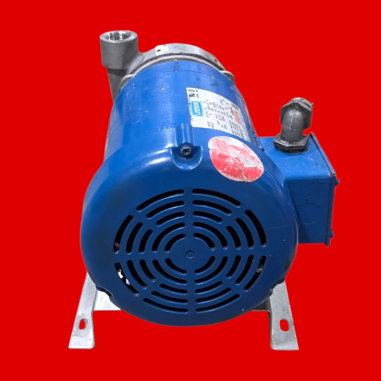 Ingersoll-Dresser Centrifugal Pump 1.25X1X4″ Type 1000 w/ Leeson 1.5 HP Motor, 3