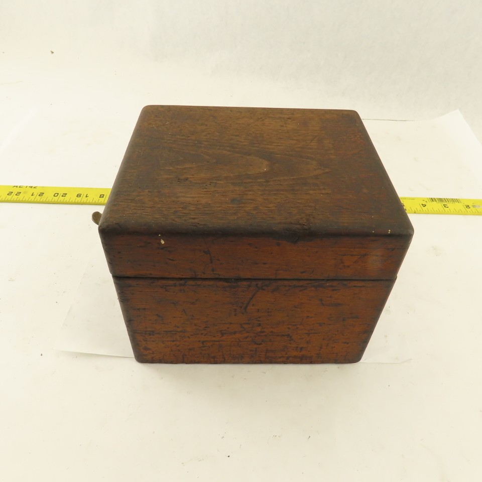 6″ x 7″ x 5-1/2″ Tall Wooden Tooling Storage Case Holder 3/8″ 1/2″ Shank