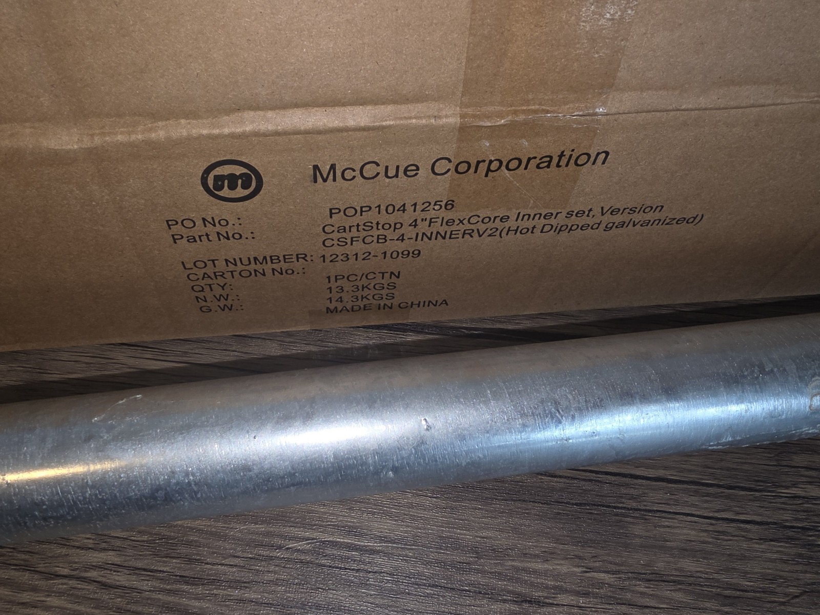 McCue Cartstop Flex Post 4″ dia 36″ High CSFCB-4-Inne POP1041256 New