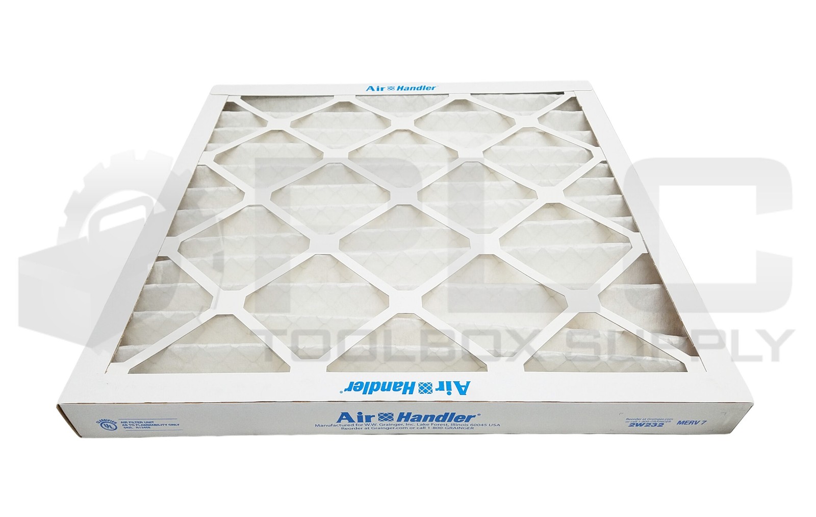 NEW BOX OF 12 AIR HANDLER 2W232 SC MERV 7 PLEAT AIR FILTER 20x20x2