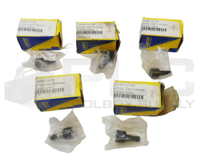 LOT OF 5 NEW CARTER CNBH-16-SB CAM FOLLOWER 1/2″ *READ*