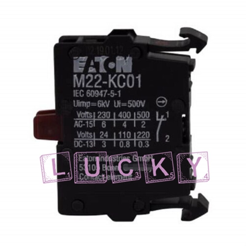 10PCS NEW FOR EATON M22-KC01 Button Normally Closed Contact replacement