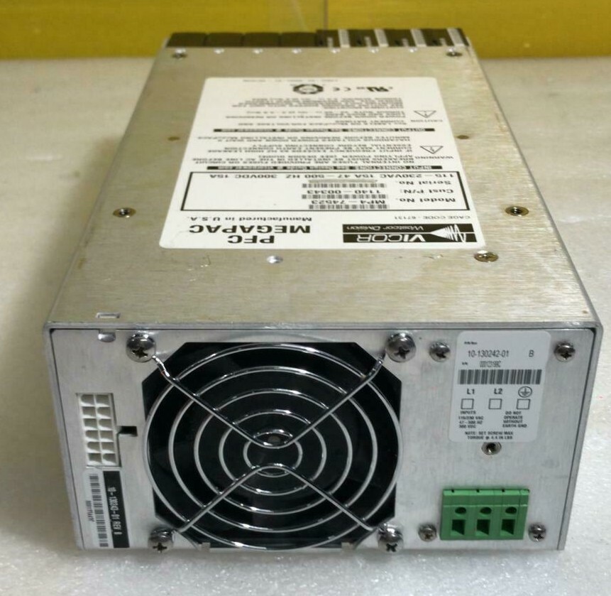VICOR PFC MEGAPAC POWER SUPPLY MP4-74523 P/N- 1140-00343 115-230VAC 10-130242-01