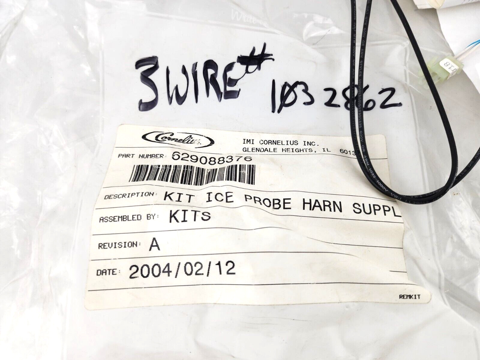 Cornelius Kit Ice Probe Harness Supplement 629088376 1032862 Pinnacle FCB