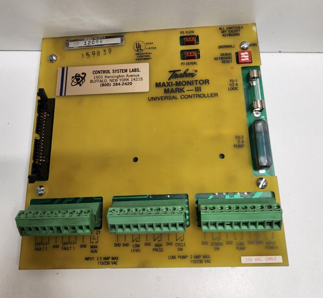 NEW NO BOX! TRABON MAXI-MONITOR MARK-III UNIVERSAL CONTROLLER 163D13008-115