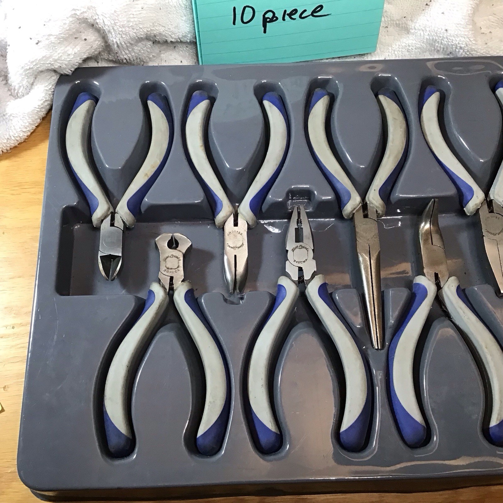 Blue-Point Tools BMPL1000 10-Piece NICE Soft Grip Mini Pliers And Cutters Set