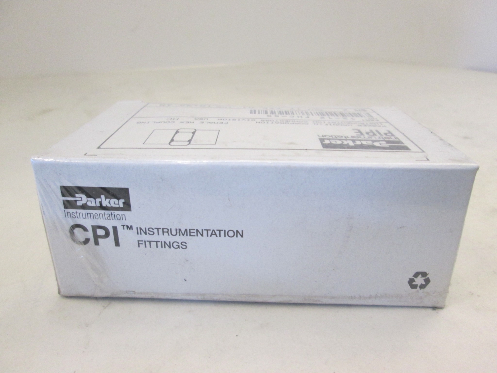 Parker, 12-12 FHC-SS, Female Hex Coupling Box of 2, New, Original Packaging