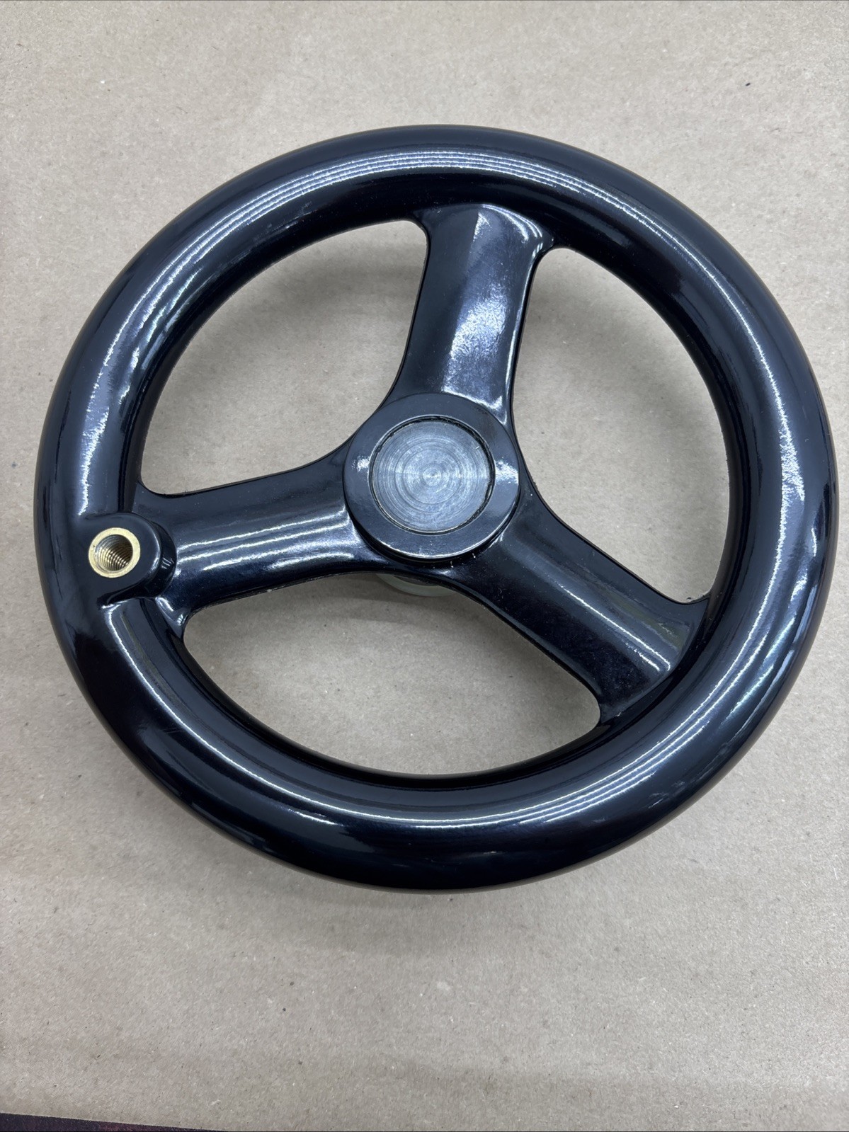 Elesa USA 77621 VR.200 FP+I, Spoked handwheels, Revolving handle, solid hub