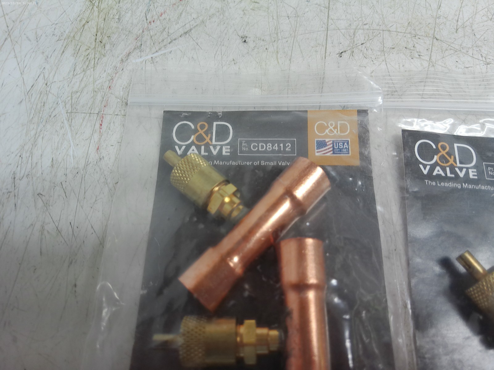 C&D Valve CD8412 Access Tee 1/4 in. Male Flare Fitting Lot of 4 New